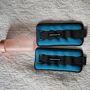 BalanceFrom GoFit Ankle Wrist Arm Leg Weights and Hydrate Water Bottle- New!